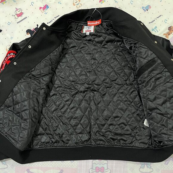 Supreme X 40 Acres Malcolm X Themed Baseball Jacket - Picture 8 of 10